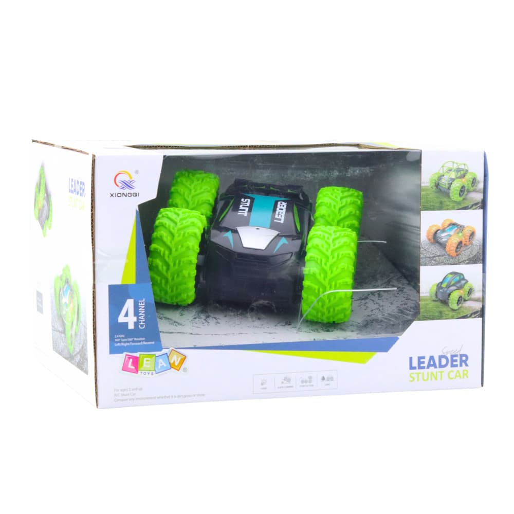 RC Kaskaderski avto, obračljiv za 360°, zelene barve 4