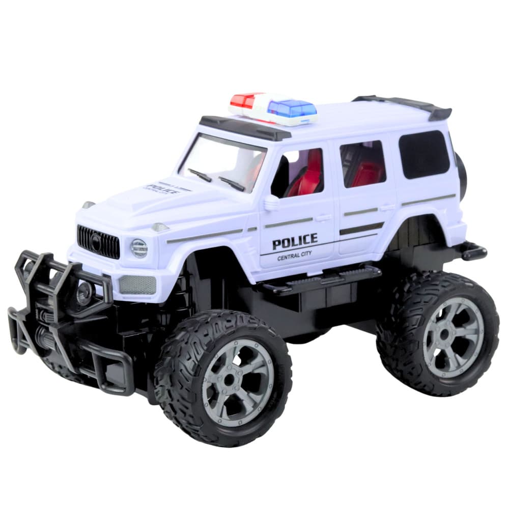 Policijski terenski avto RC, 1:12, bela barva 2