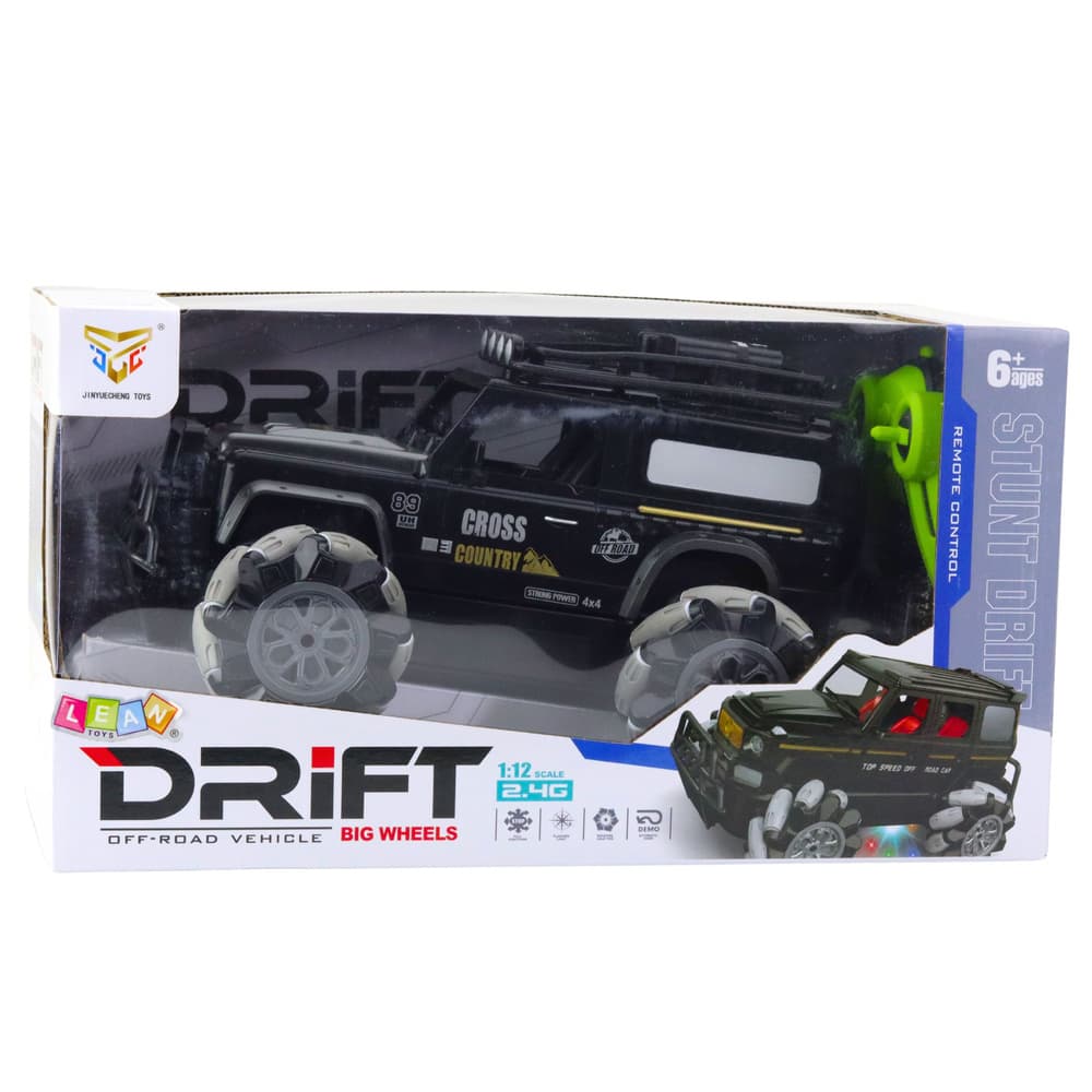 RC Terenski avto, 360° obrat, 1:12, črn 5