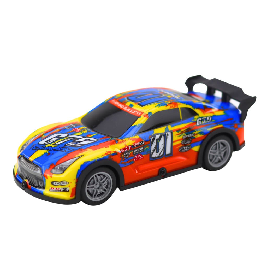 RC dirkalni avto s svetlečo modro-rumeno oblogo - LEAN TOYS 2