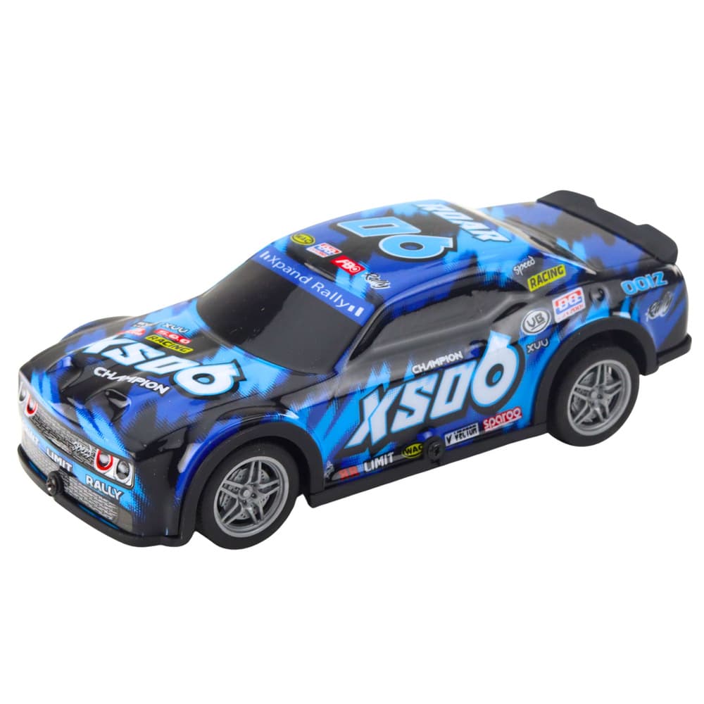 RC dirkalni avto s svetlečo črno-modro oblogo - LEAN TOYS 2