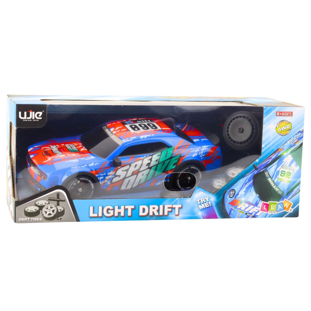 Športni avto RC, svetleča karoserija, drift, modra 4