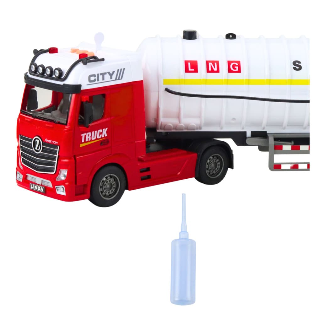 Cisterna za vodo z lučmi in zvoki Lean Toys (bela-rdeča) 3