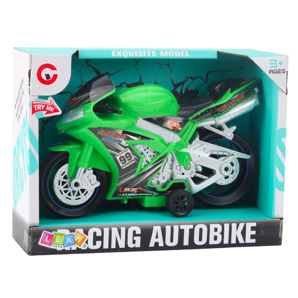 Dirkalni motor z lučmi in zvoki, zelena 3