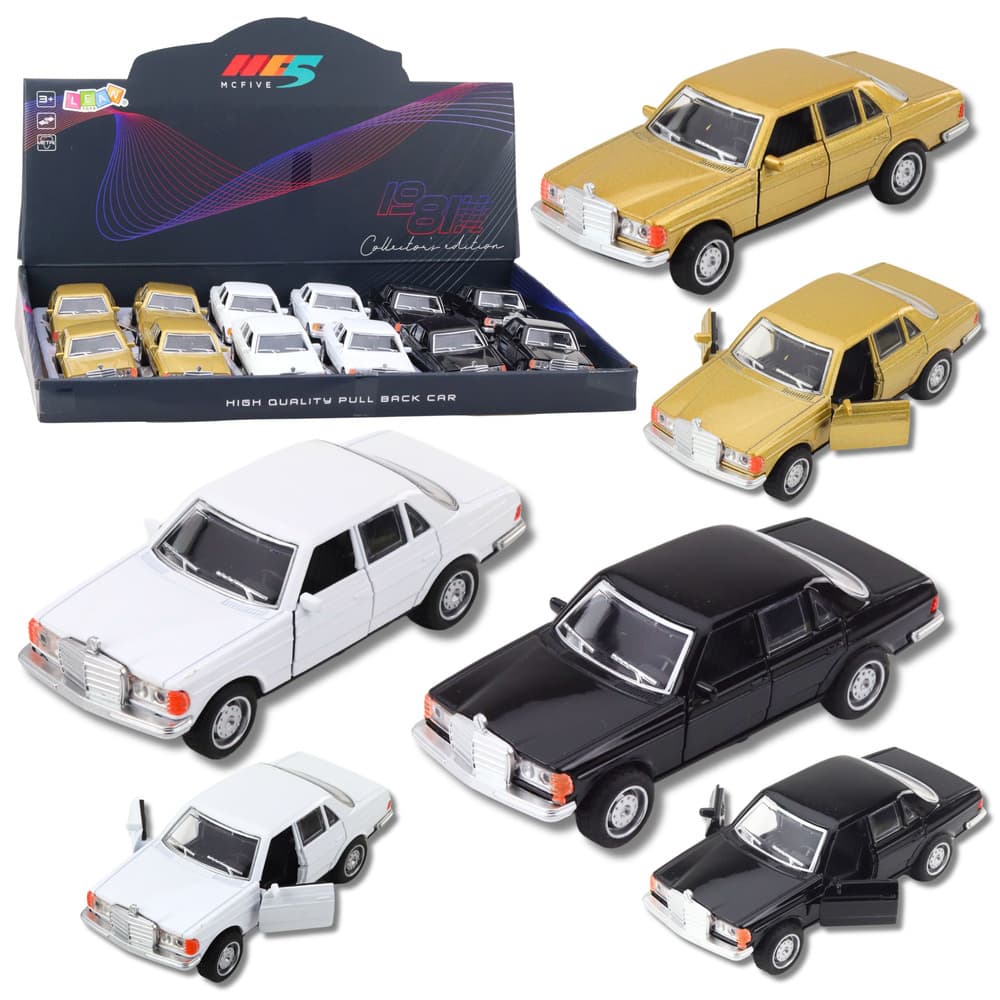 LEAN TOYS Kovinski avto na vzmet 1:32 – klasičen model s lučmi in zvokom