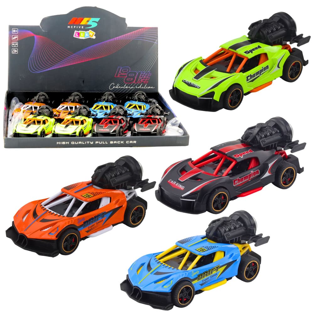 Športni avtomobil LEAN TOYS s pogonom, lučmi, zvoki in dimnim učinkom
