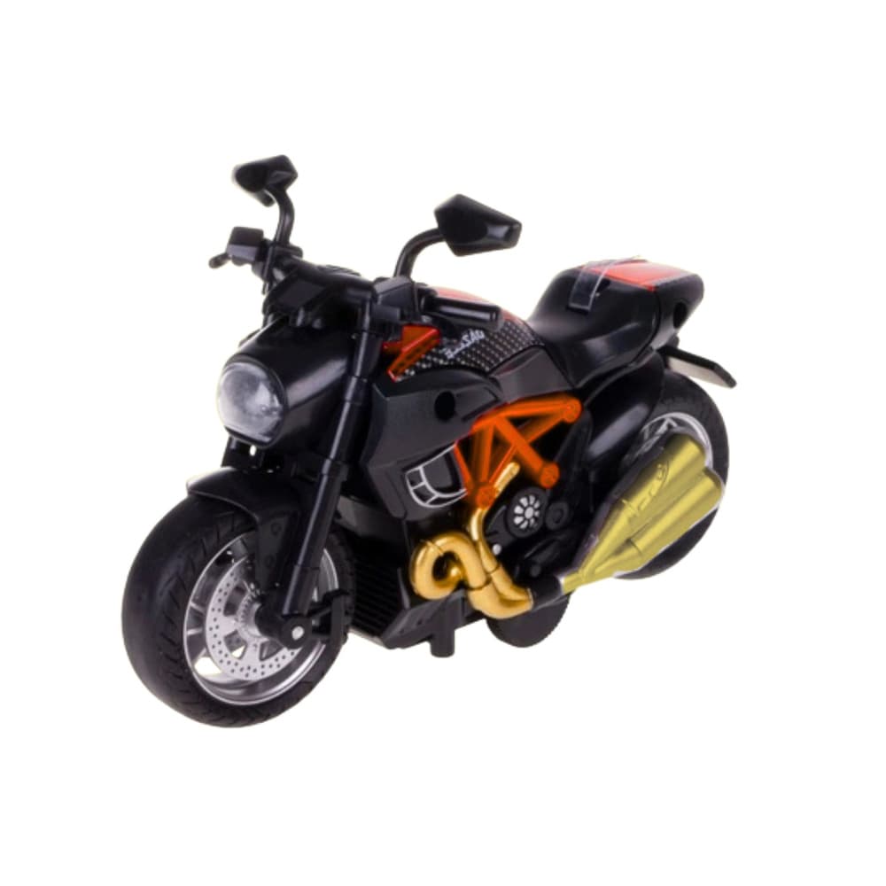 Motor za sestavljanje, kovinski, 1:14, DIY, črno-oranžen 2