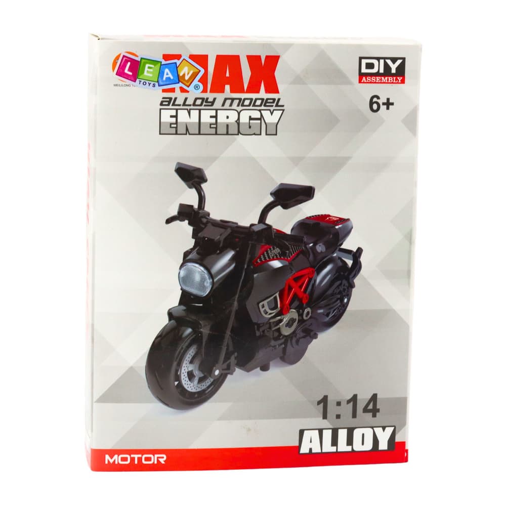 Motor za sestavljanje, kovinski, 1:14, DIY, rdeč 4