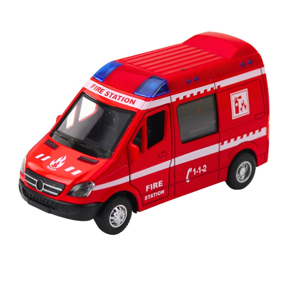 Gasilsko vozilo, kovinsko, LEAN TOYS, 1:32, lučke, zvok 2