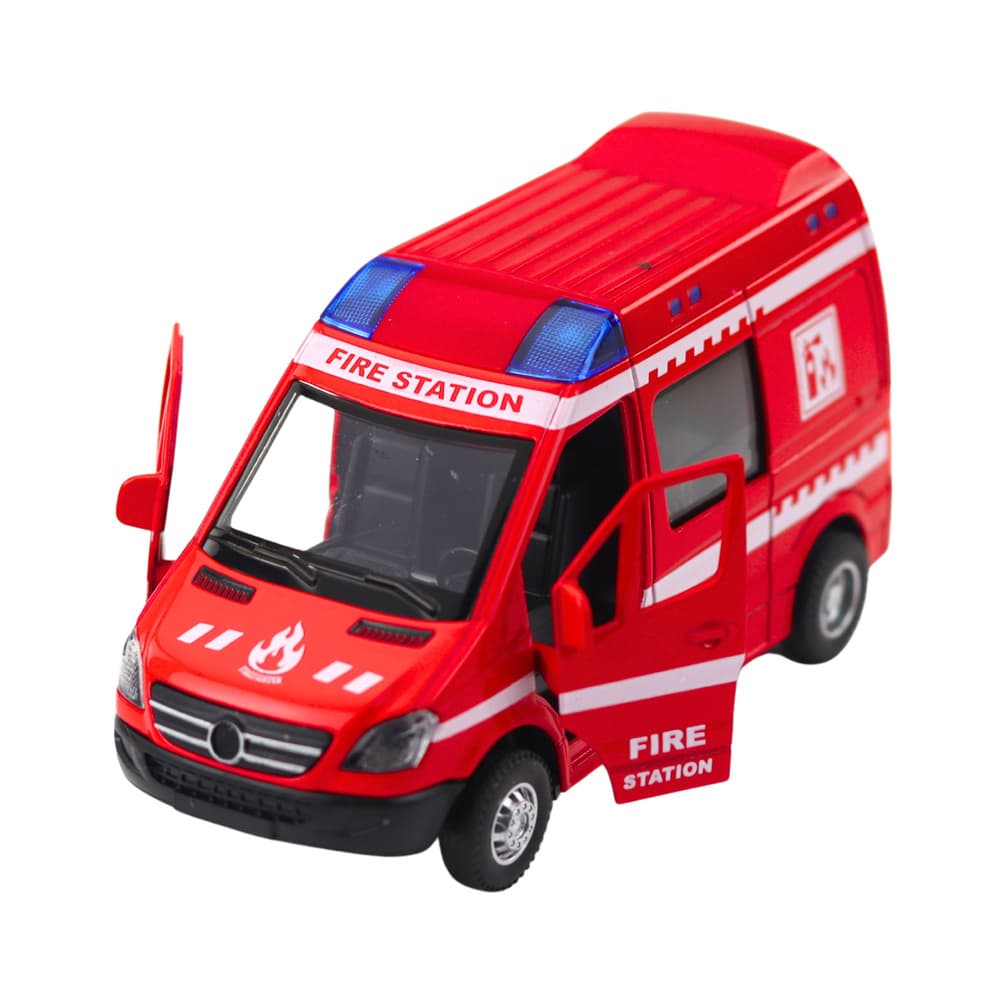 Gasilsko vozilo, kovinsko, LEAN TOYS, 1:32, lučke, zvok 3