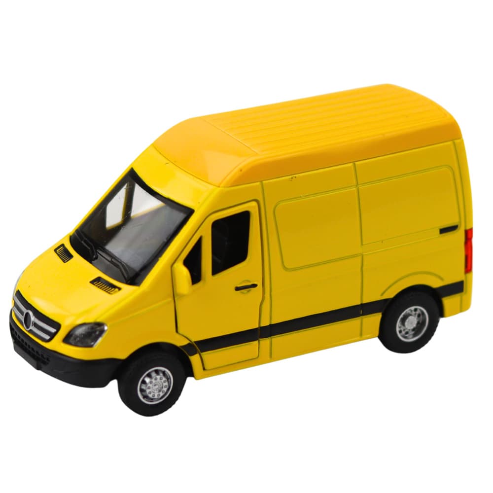 Dostavno vozilo, kovinsko, LEAN TOYS, 1:32, lučke, zvok, rumeno 2