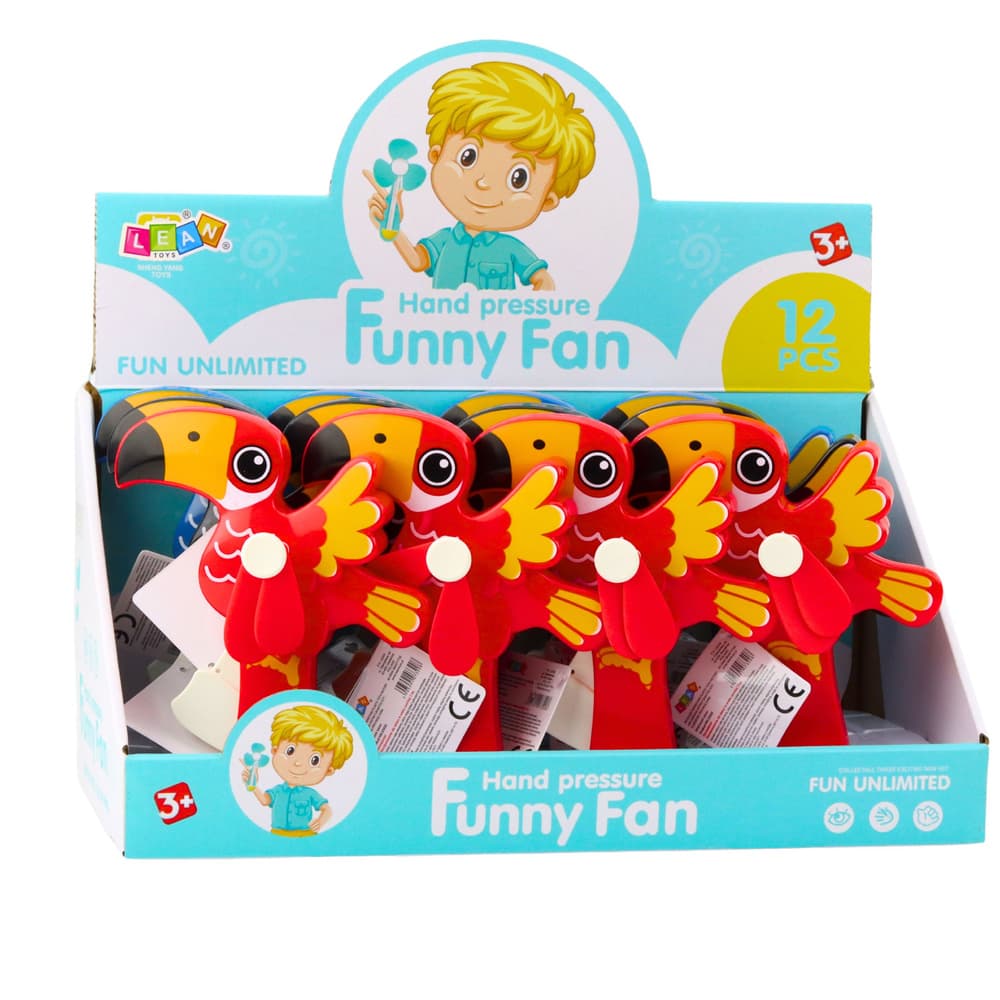 Ročni vetrnik LEAN TOYS Tukan, mehanski, za otroke 5