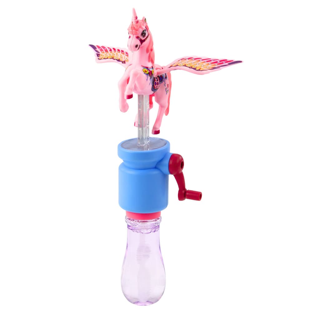 Mehurčki LEAN TOYS enorožec, premikajoča krila na ročko, 23cm 3