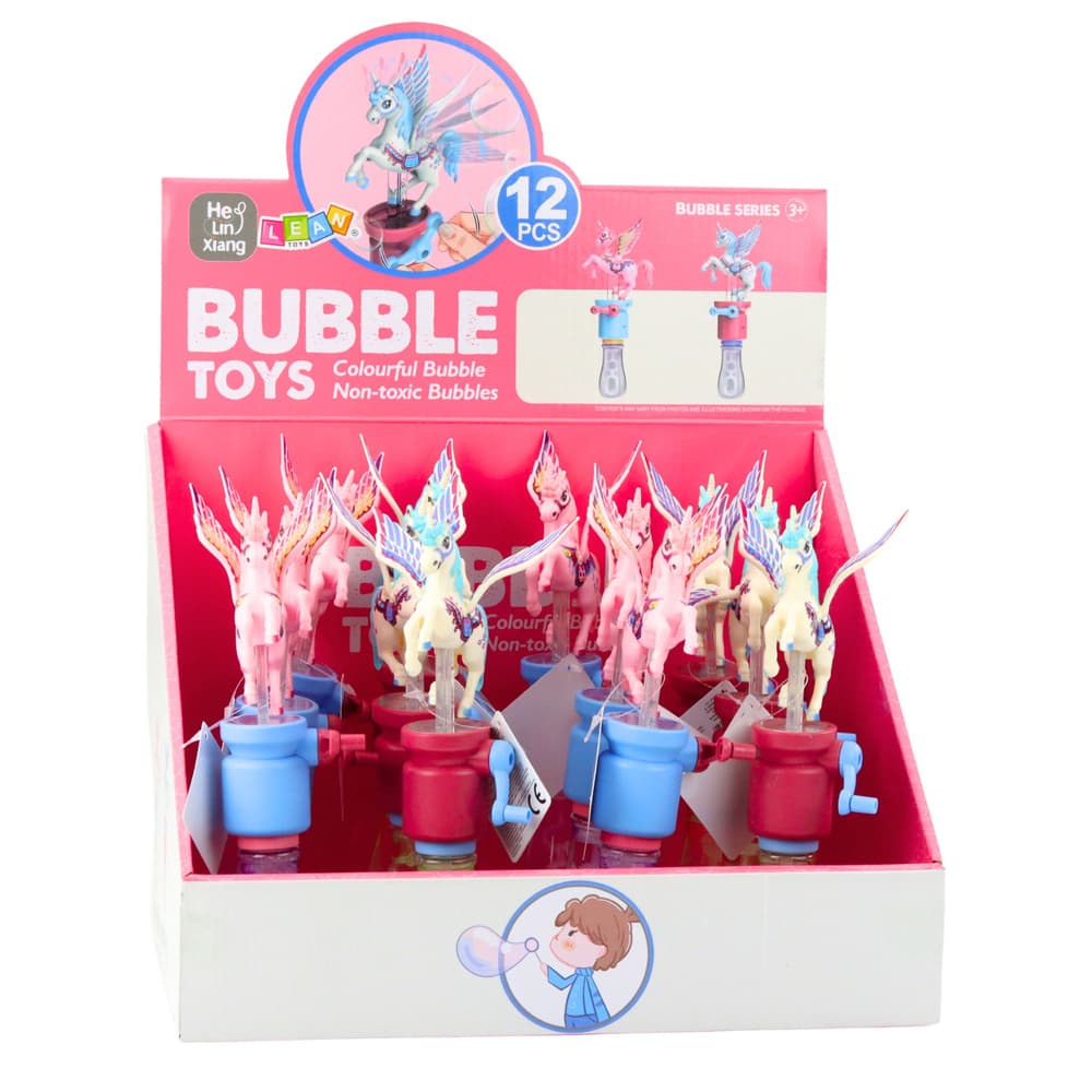 Mehurčki LEAN TOYS enorožec, premikajoča krila na ročko, 23cm 4