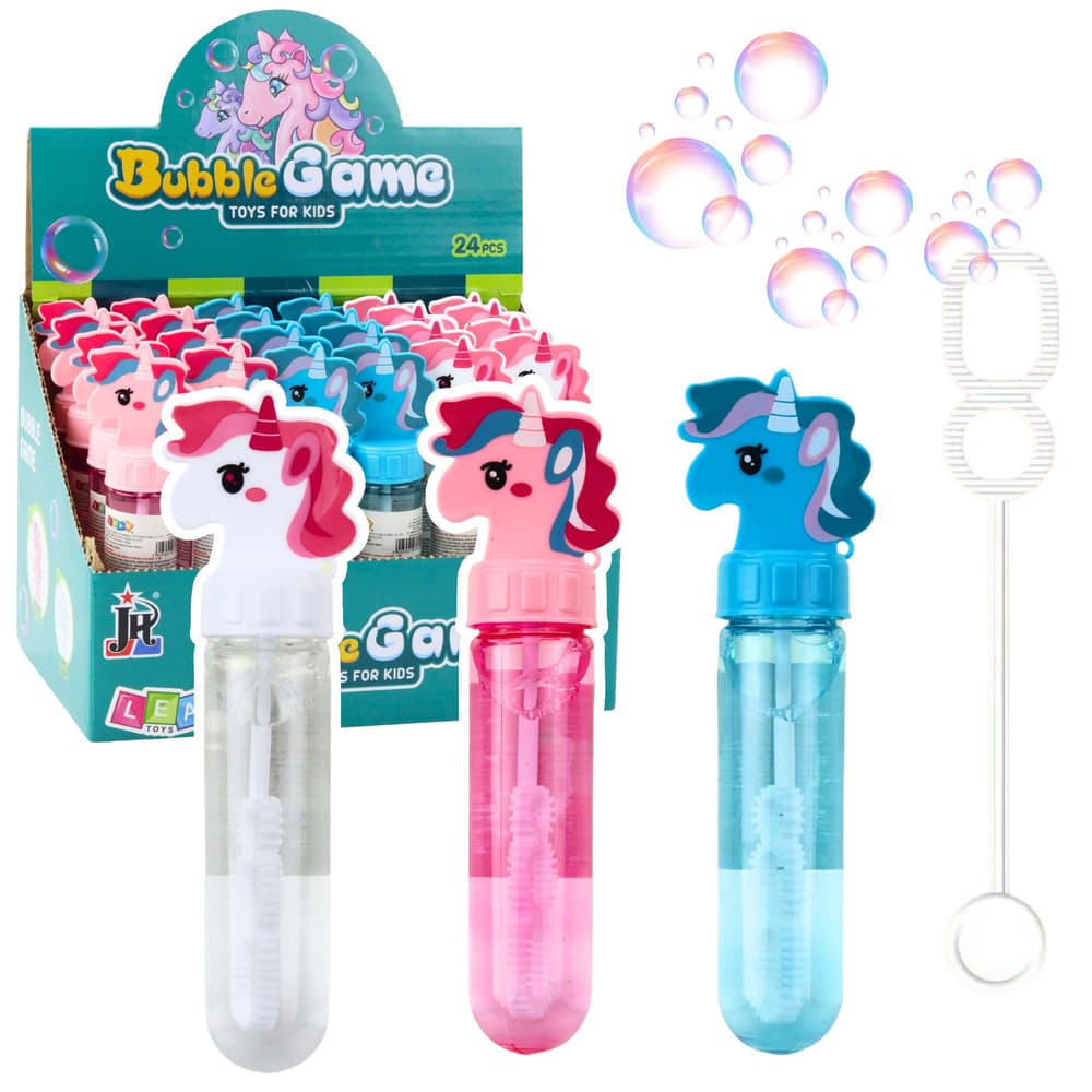 Mehurčki LEAN TOYS enorožec, 3 luknje, pisane, 30ml