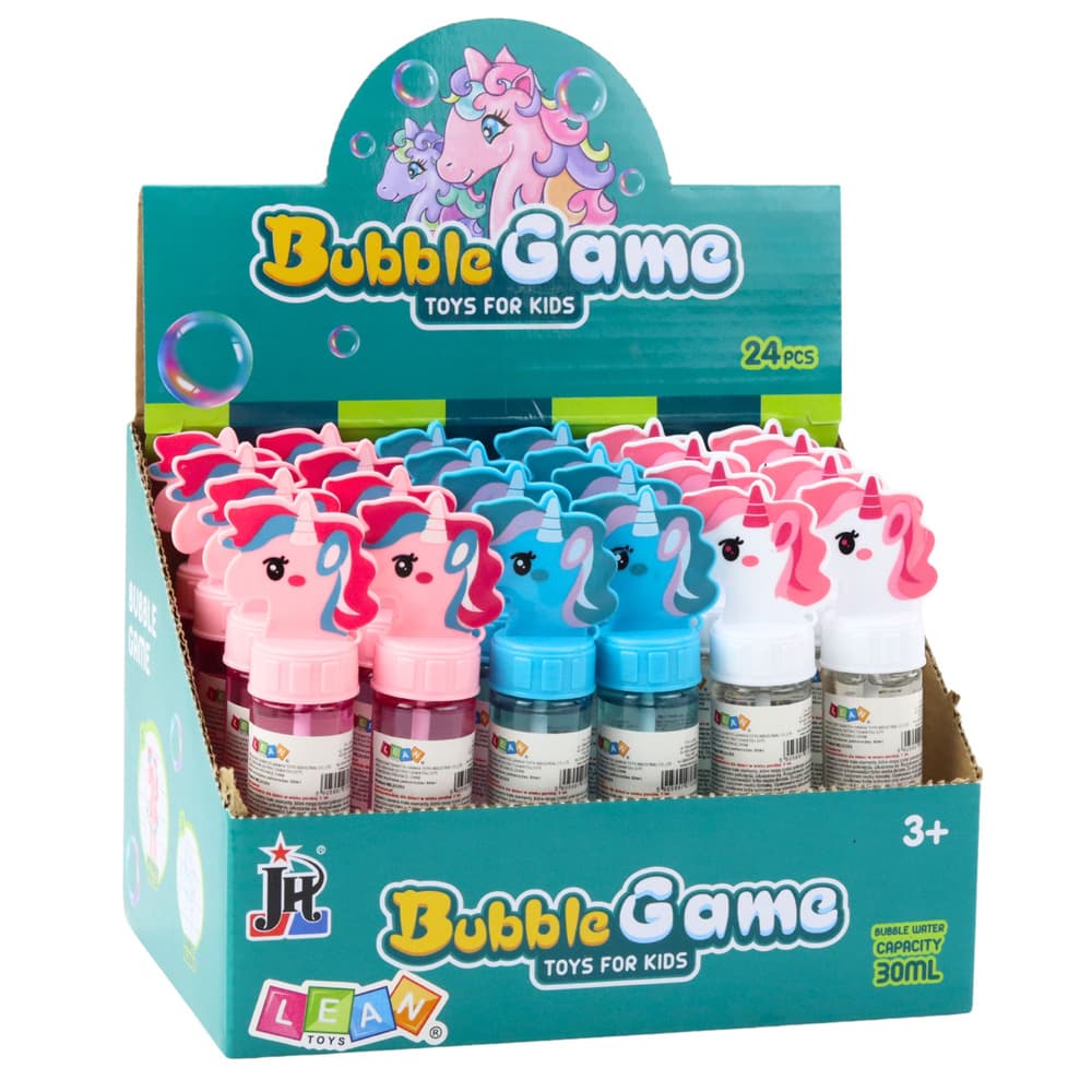 Mehurčki LEAN TOYS enorožec, 3 luknje, pisane, 30ml 5