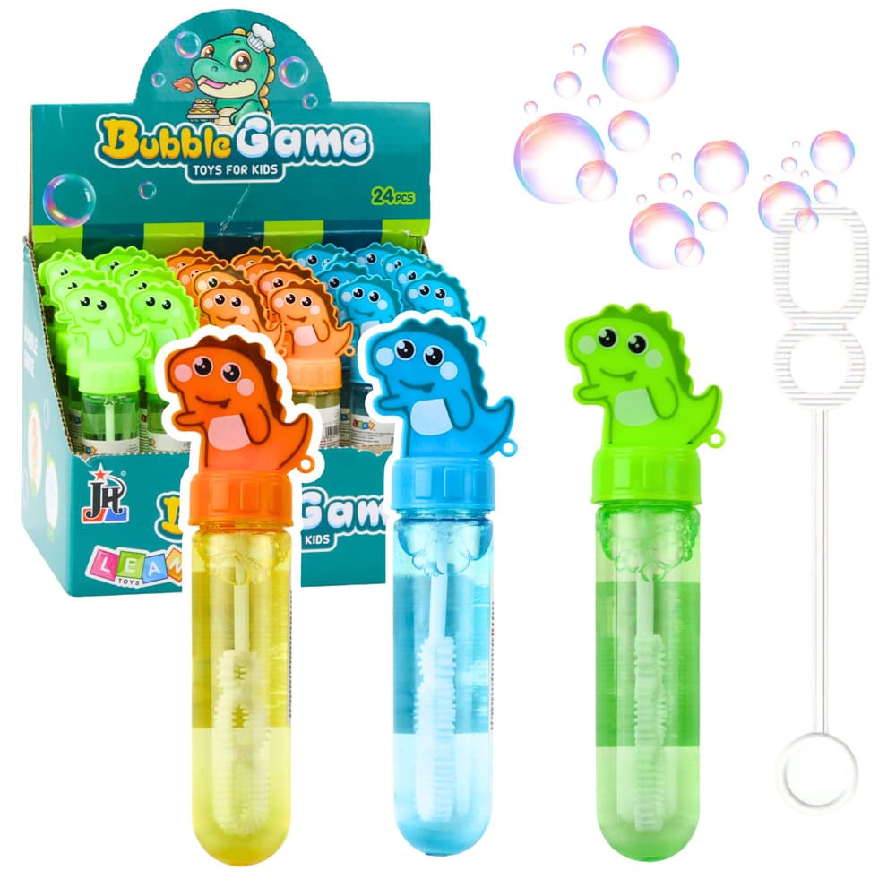 Mehurčki LEAN TOYS dinozaver, 3 luknje, pisane, 30ml