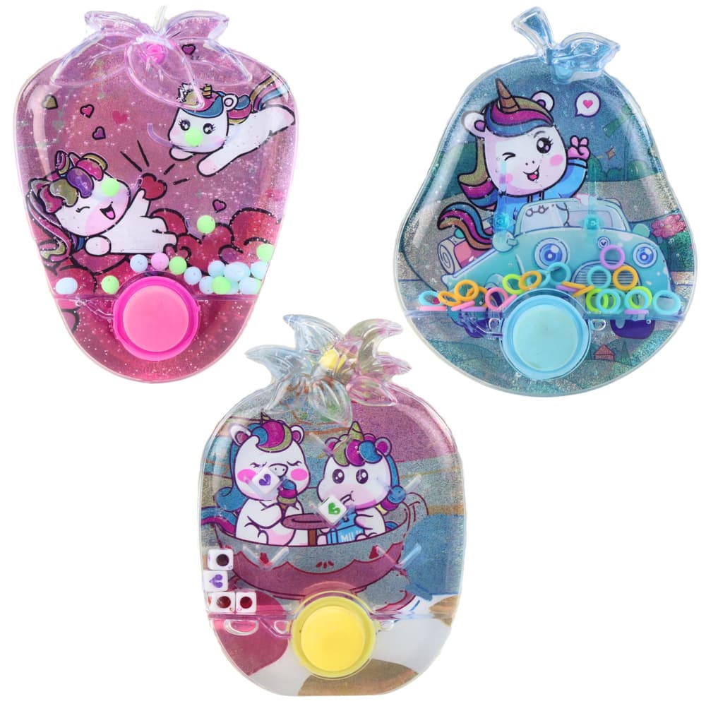 Vodna igra LEAN TOYS, žepna, enorožci, pisane