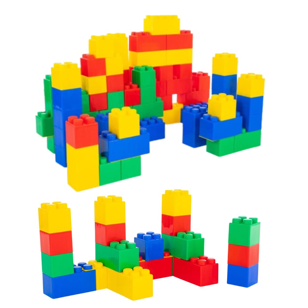 LEAN TOYS veliki pisani gradbeni bloki v torbi, 20 kos. 2