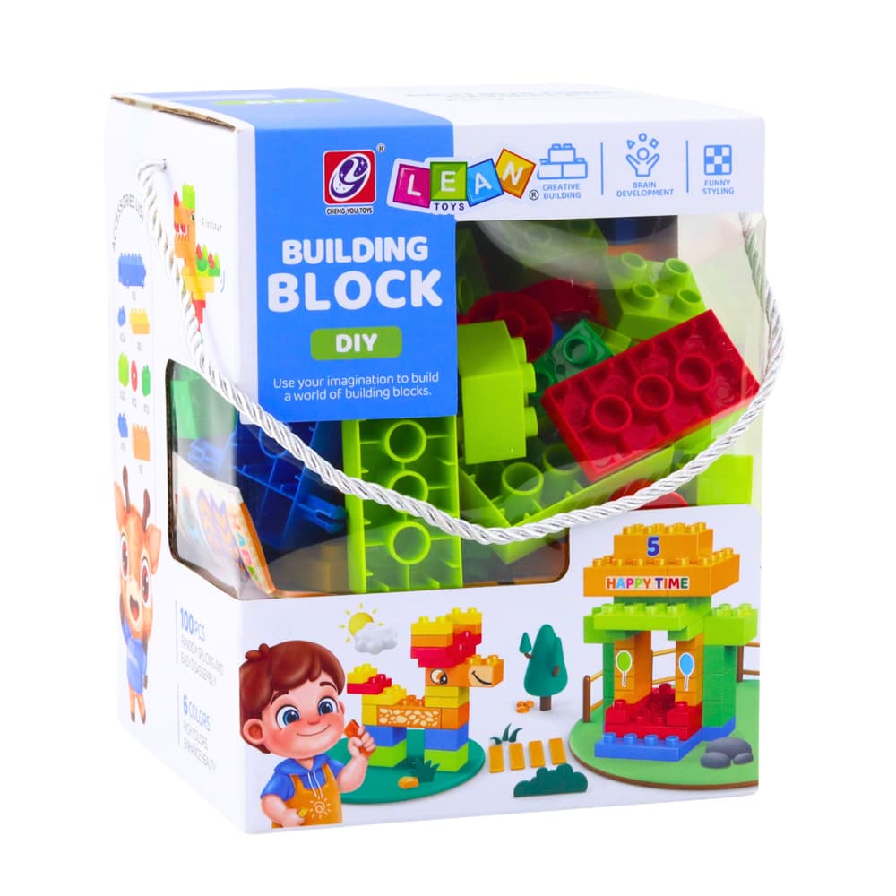 Gradbeni bloki LEAN TOYS – 100 kosov 4