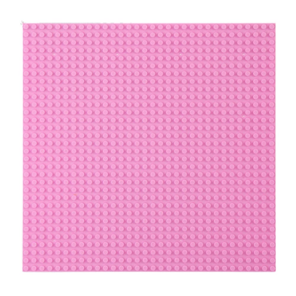 LEAN TOYS Gradbena podlaga za kocke, roza, 40x40 cm