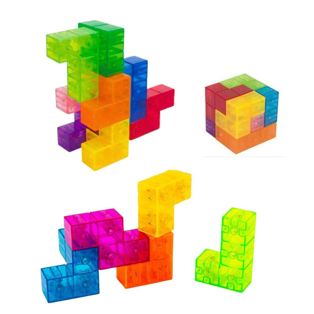Magnetne kocke Lean Toys - Magic Cube (9 el. + 156 izzivov) 2