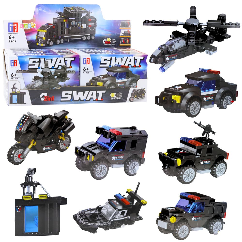 Gradbeni bloki vozila SWAT 2v1 (92-117 kosov)