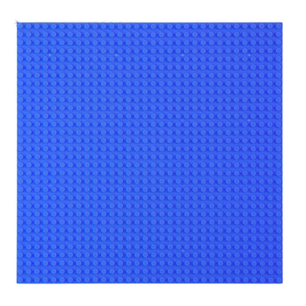 LEAN TOYS Gradbena podlaga za kocke, temno modra, 25,5x25,5 cm 2