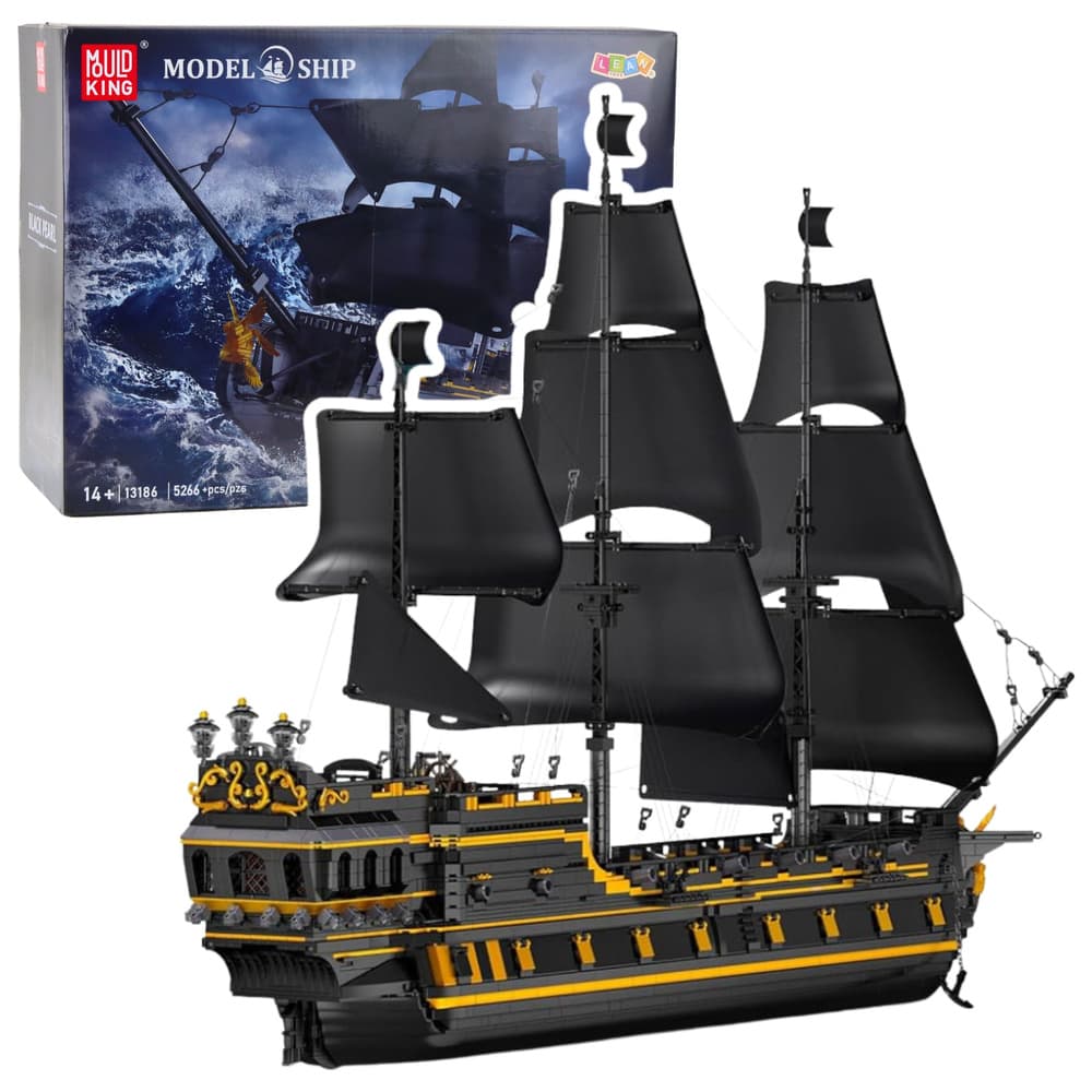 Kocke LEAN TOYS, piratska ladja Črna bisernica, 5266 el.