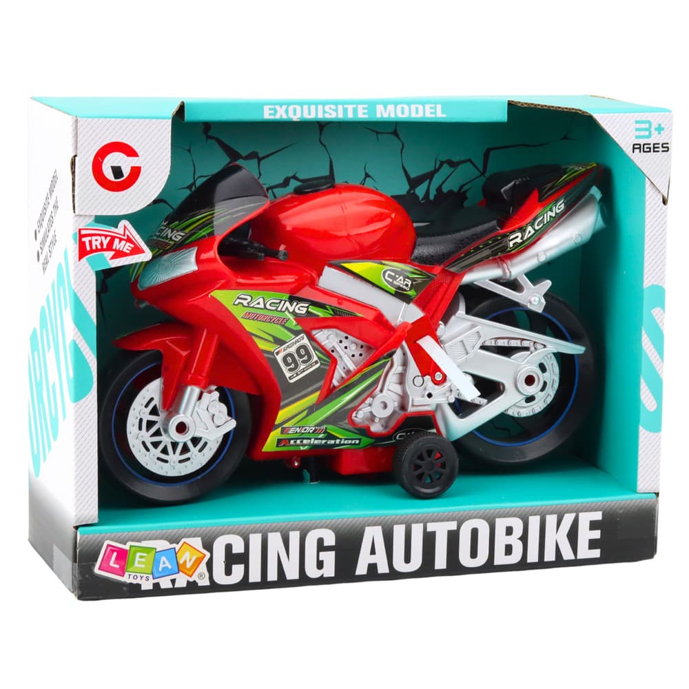 Dirkalni motor Lean Toys, naprava, luči, zvoki, rdeč 4