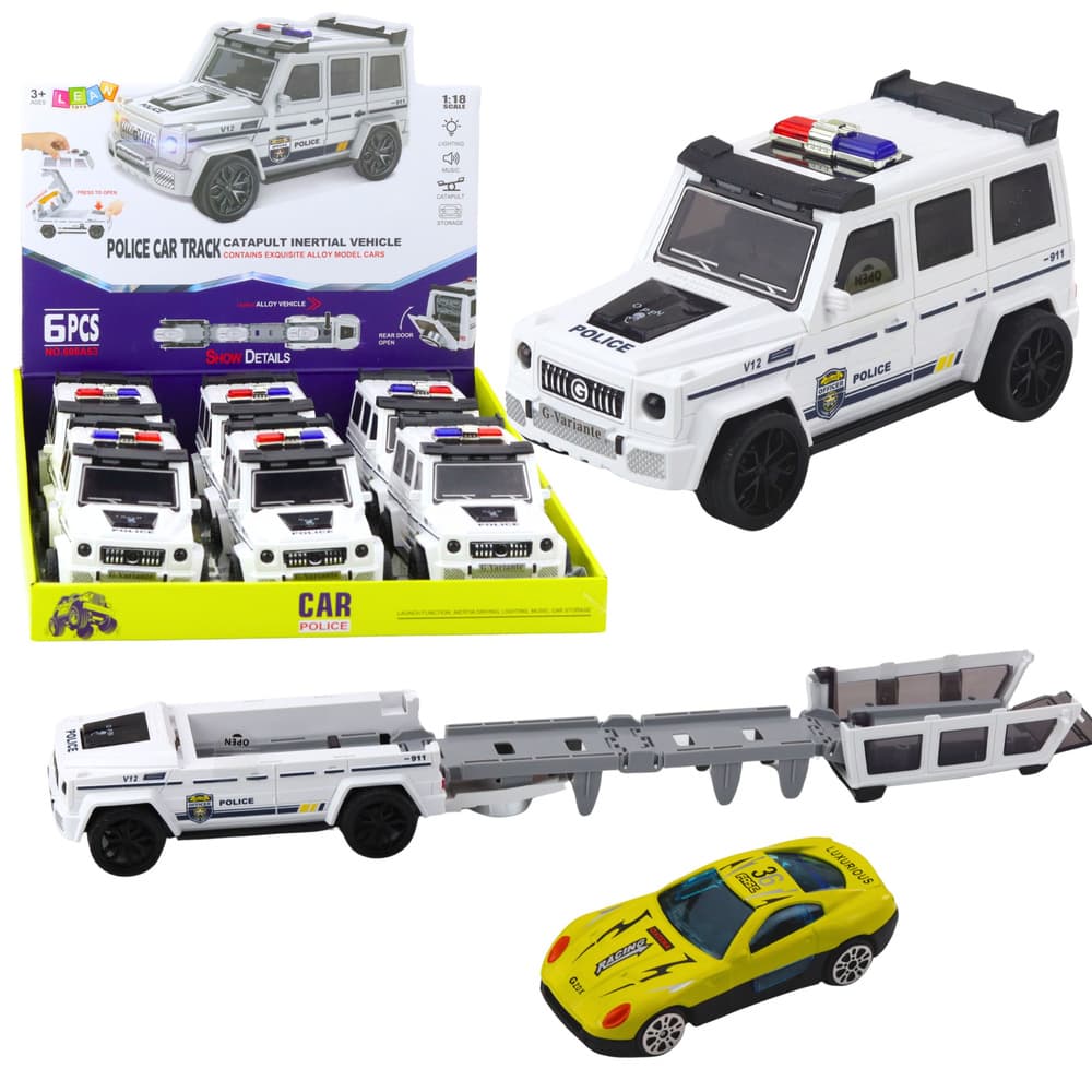 Lean Toys policijski terenski avto s frikcijskim pogonom, tir