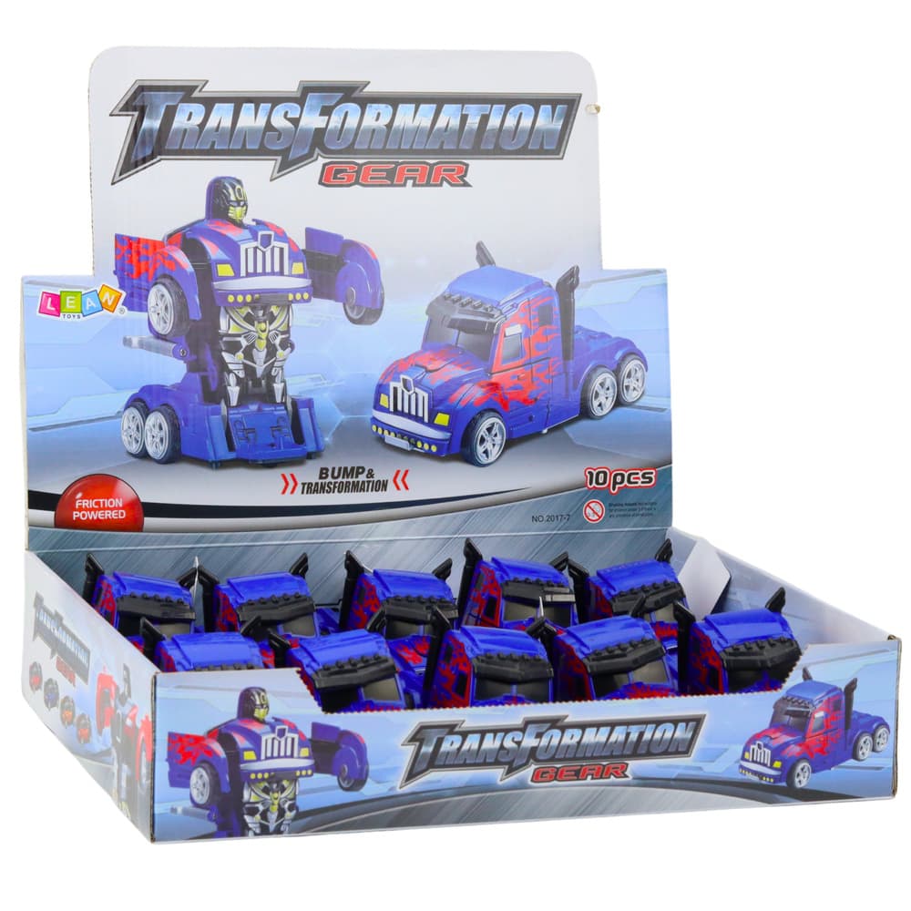 Tovornjak Robot 2v1 s pogonom, modre barve 4