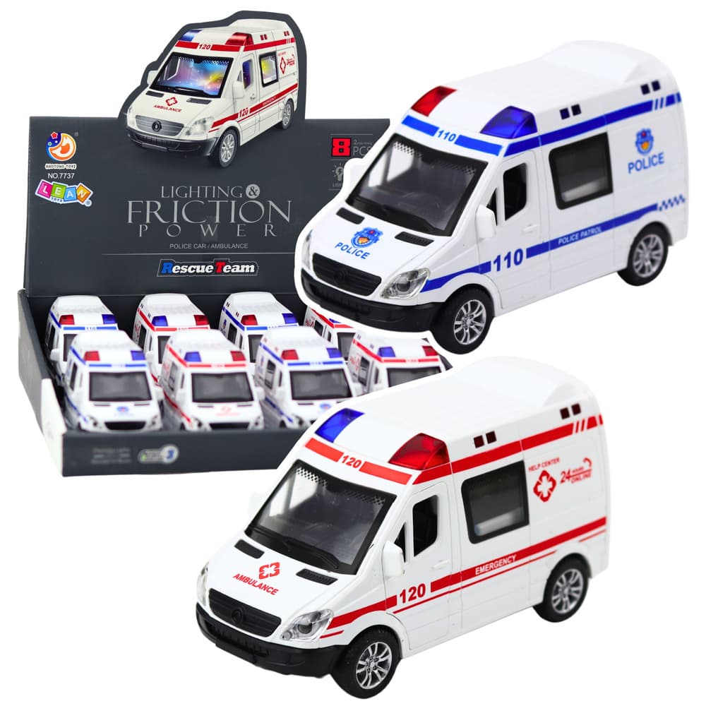 Reševalno vozilo policija LEAN TOYS z lučmi in zvoki