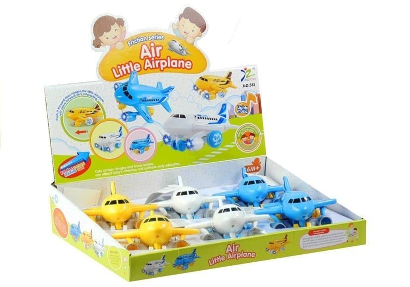 Potniški avion z lučkami in zvoki (mix barv) 5