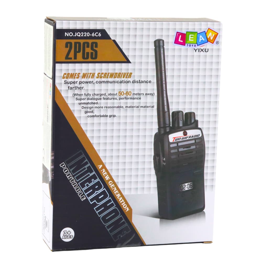 LEAN TOYS Otroške Walkie Talkie Postaje, do 60 m 4