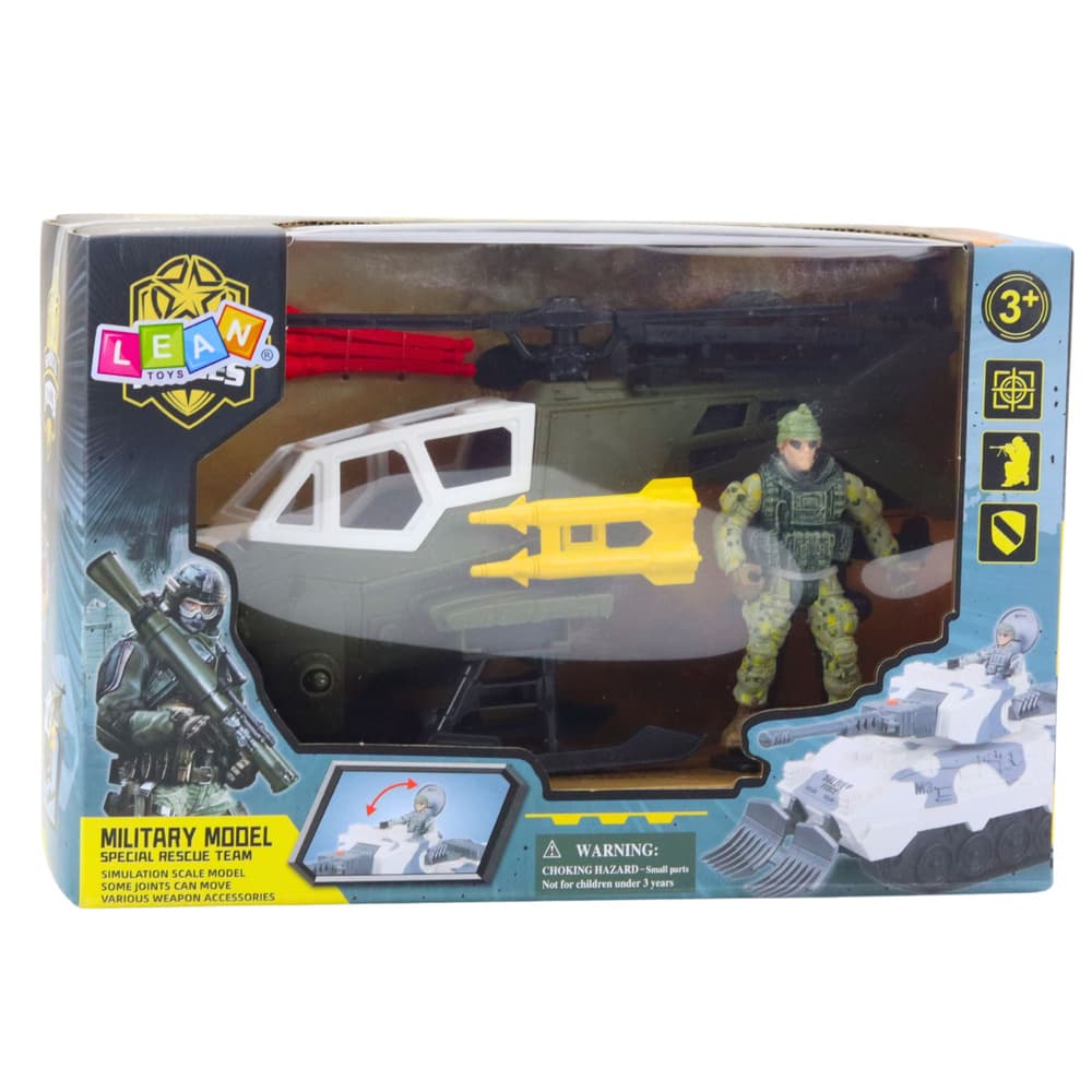 Lean Toys vojaški helikopter, figurica vojaka, orožje 5