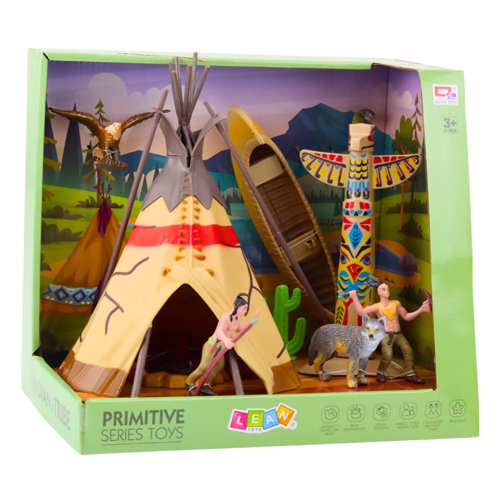 Indijanski Komplet z Vasi - Tipi, Totem, Ognjišče 4