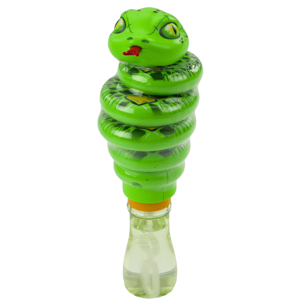 Mehurčki iz mila LEAN TOYS - mehanska kača, 2v1, zelena 2