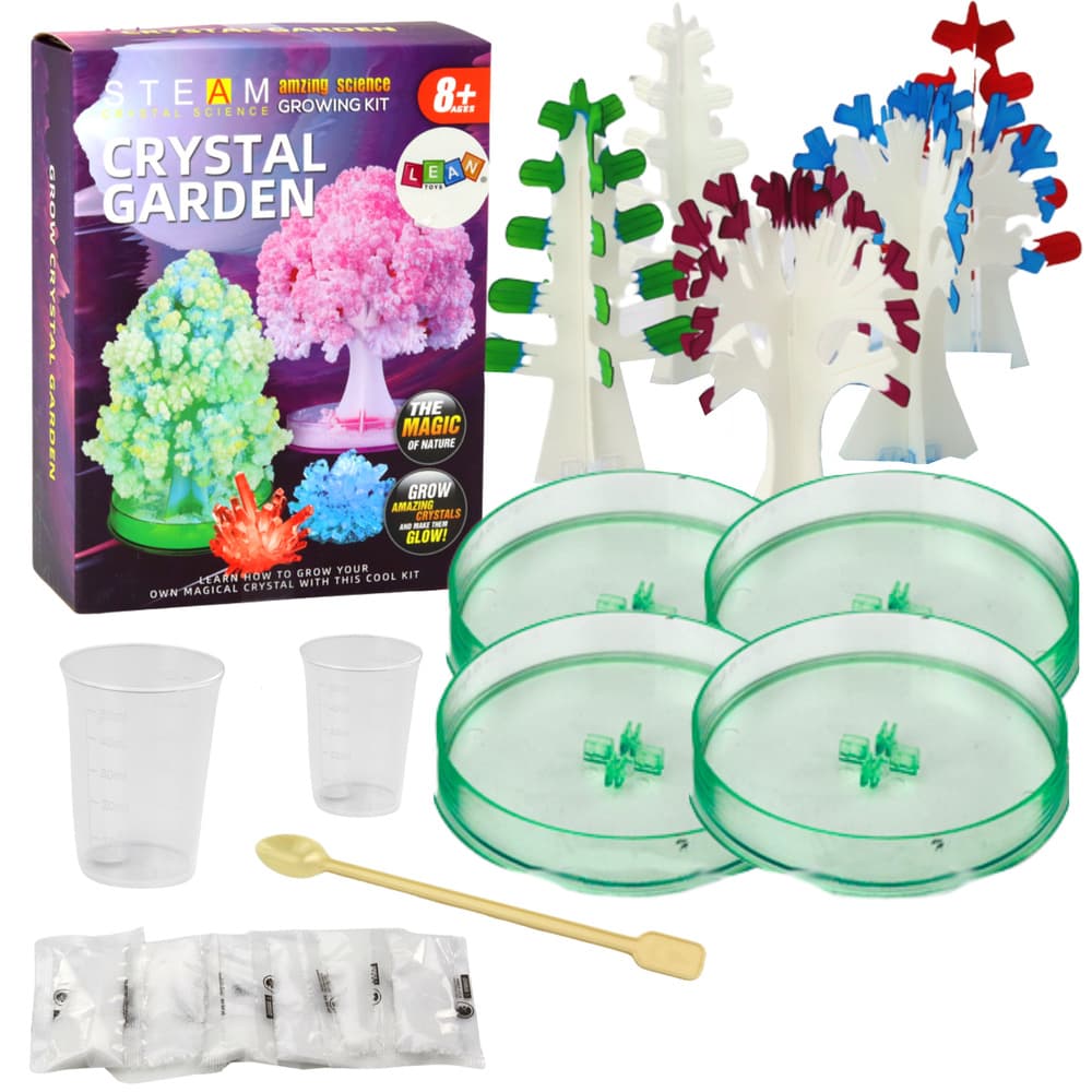LEAN TOYS Izobraževalni set za vzgojo kristalnih drevesc