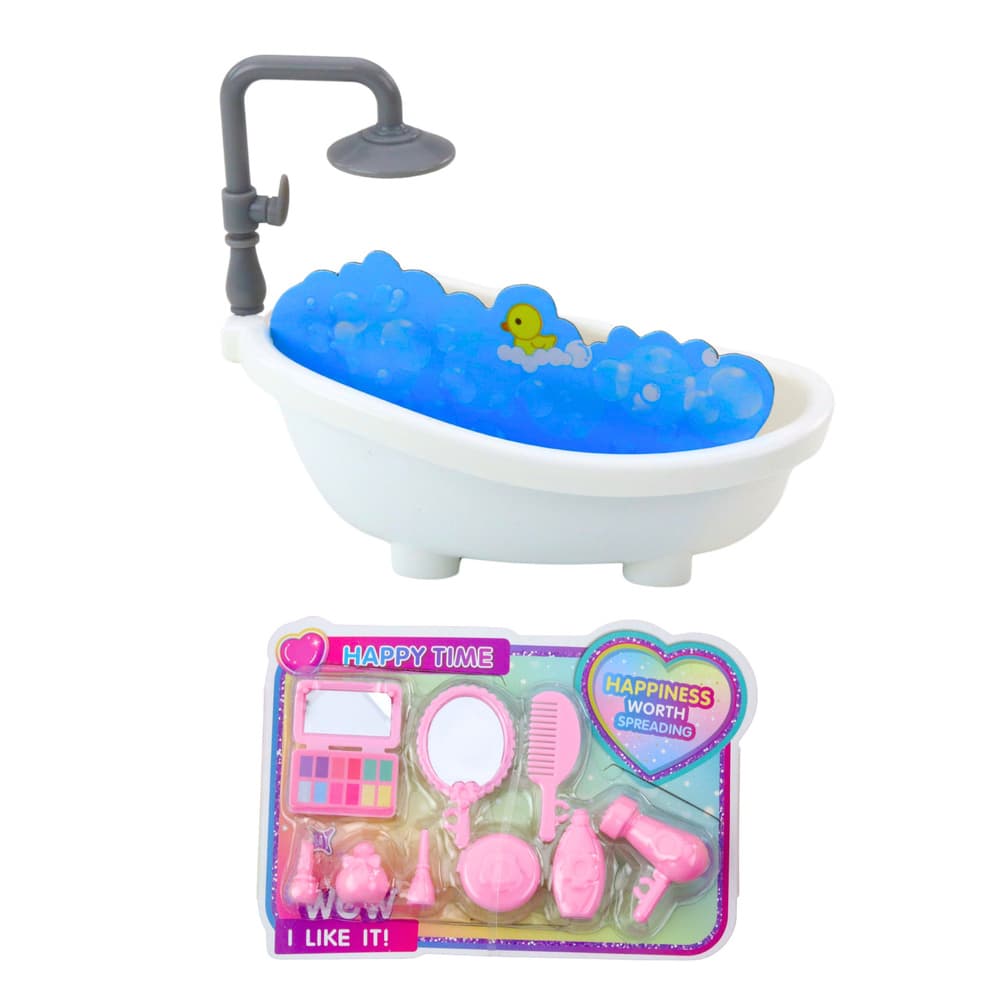 Mini lutka LEAN TOYS Ankiki z banjo in dodatki za nego 3