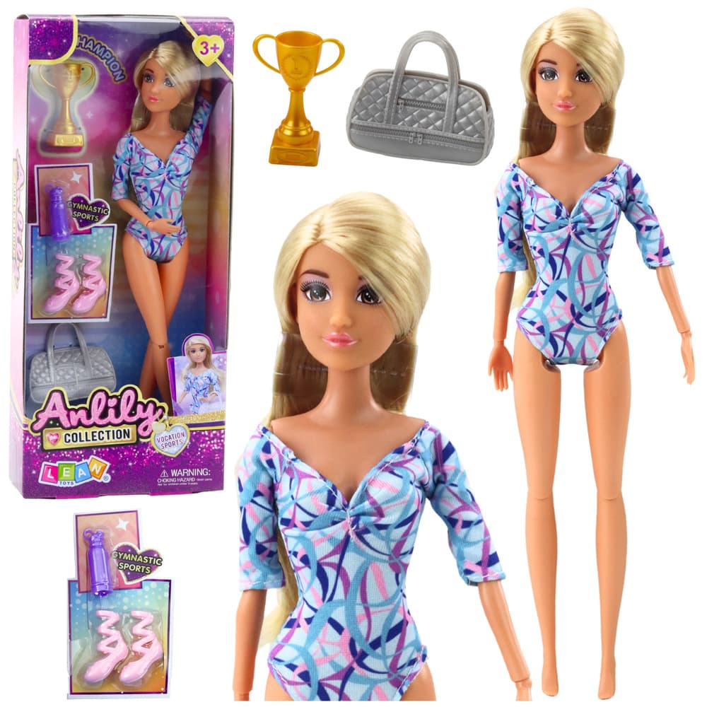 Lutka LEAN TOYS Anlily Balerina, gibljive okončine, dodatki