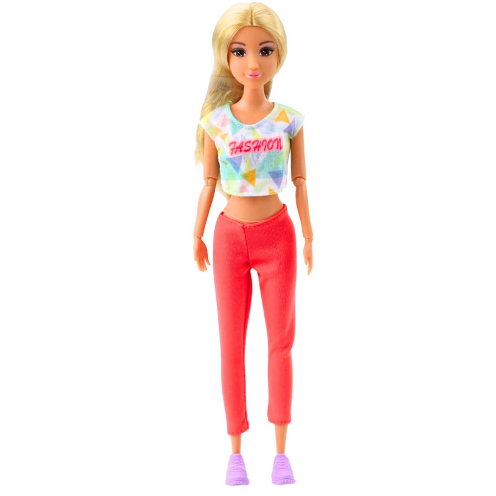 LEAN TOYS Lutka Anlily - Joga z dodatki 2