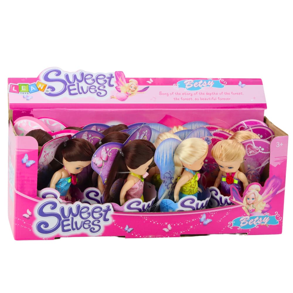 Mini lutka LEAN TOYS 'Vila/Elf', mešani modeli (modra, vijolična, roza) 6
