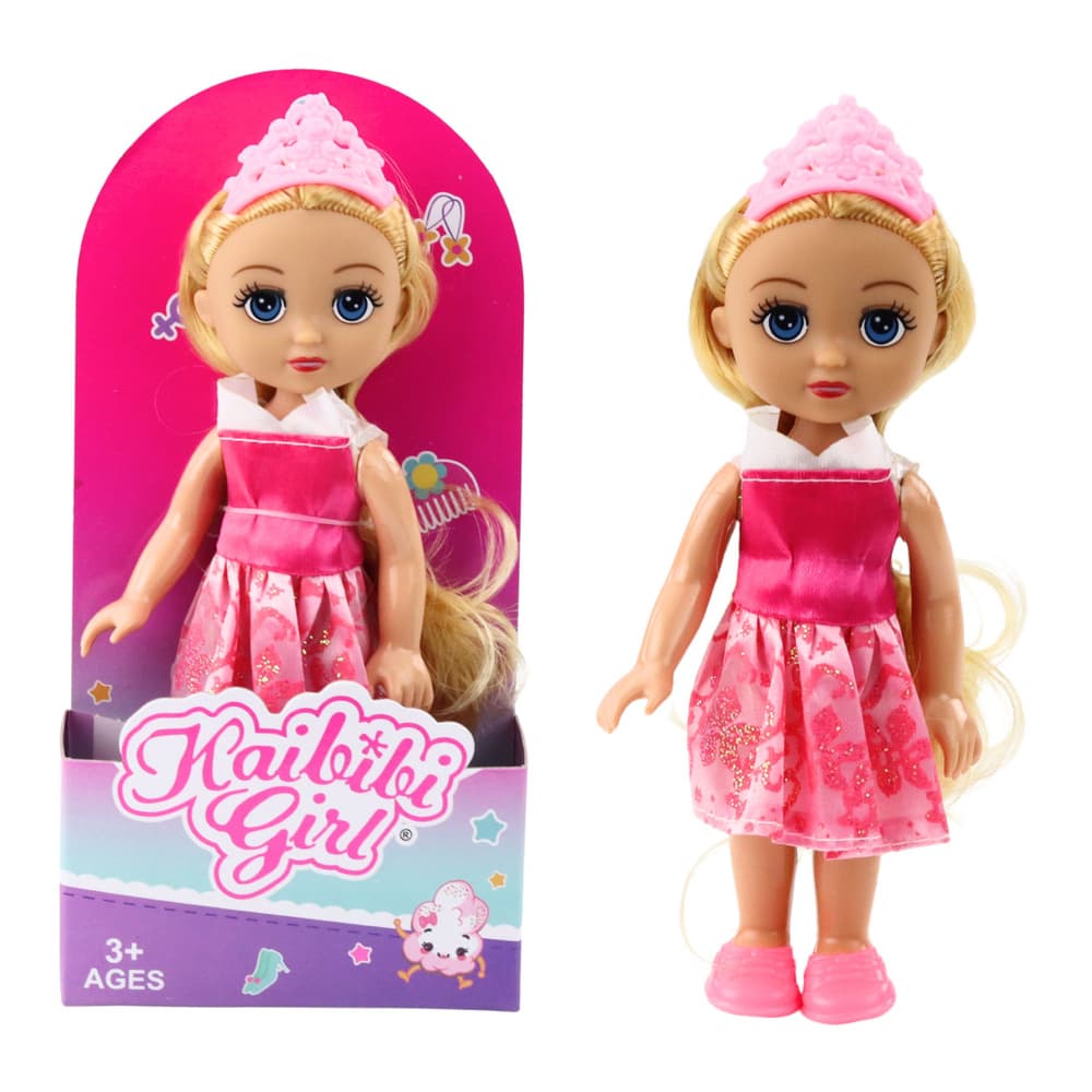 LEAN TOYS Mini lutka princeska, 17 cm, mešanica 3