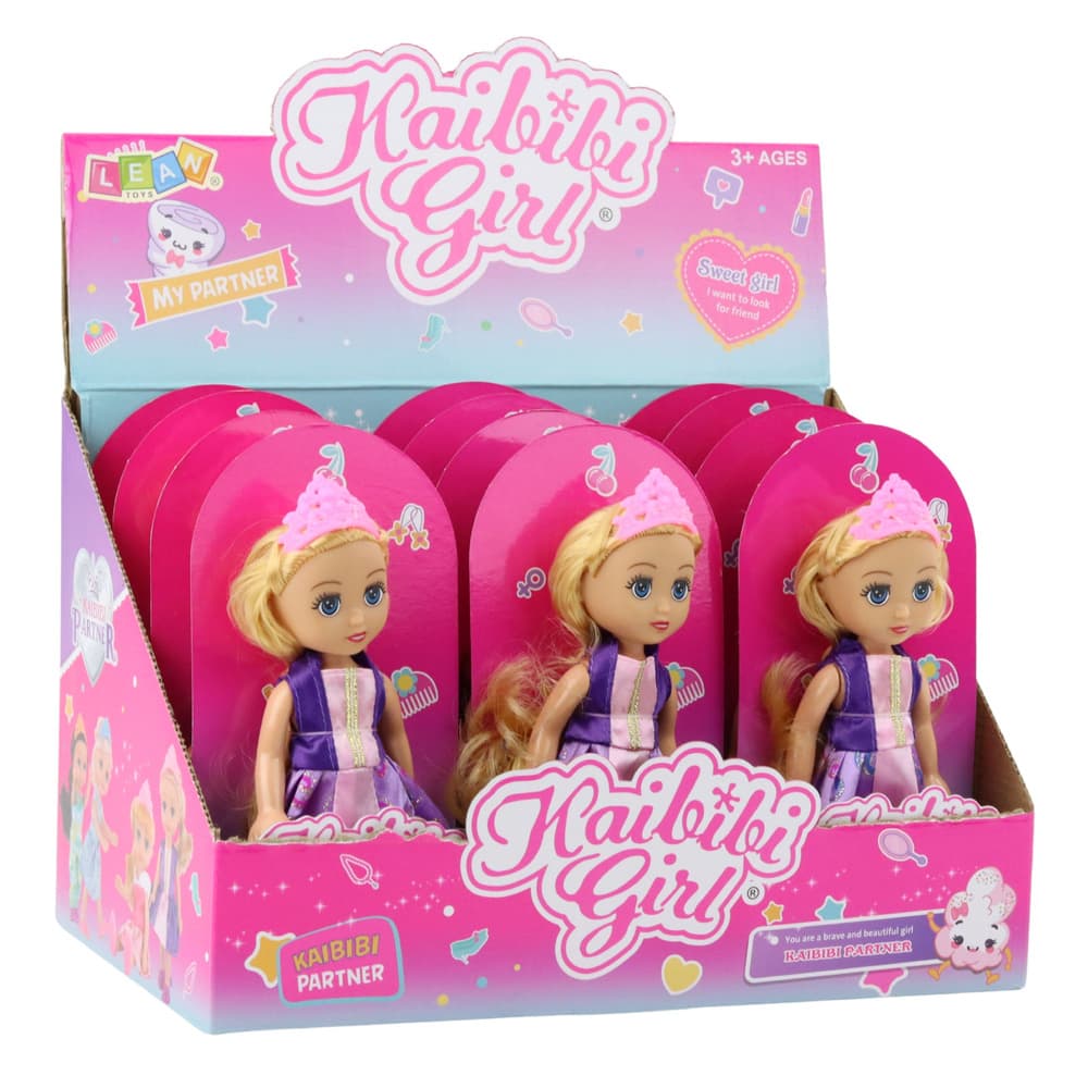 LEAN TOYS Mini lutka princeska, 17 cm, mešanica 6
