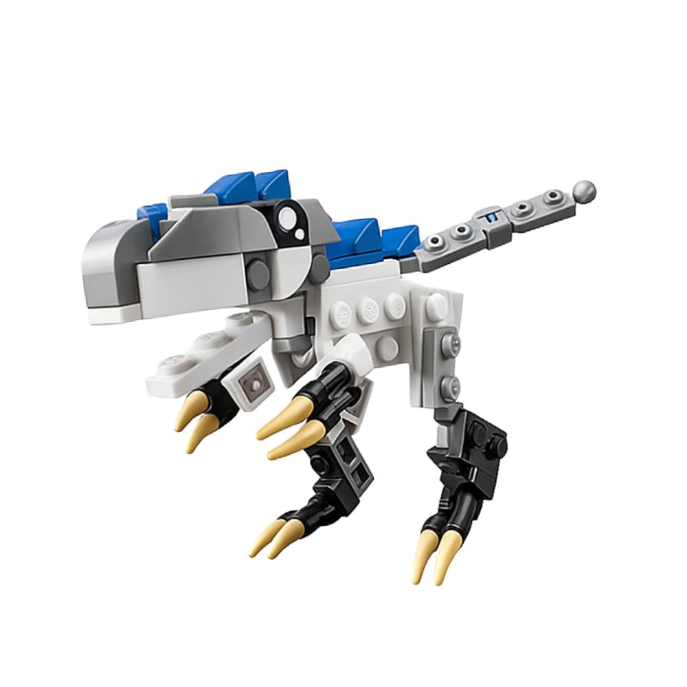 Gradbeni bloki LEAN TOYS 2v1: Dinozaver Robot T. Rex, 67 el. 3