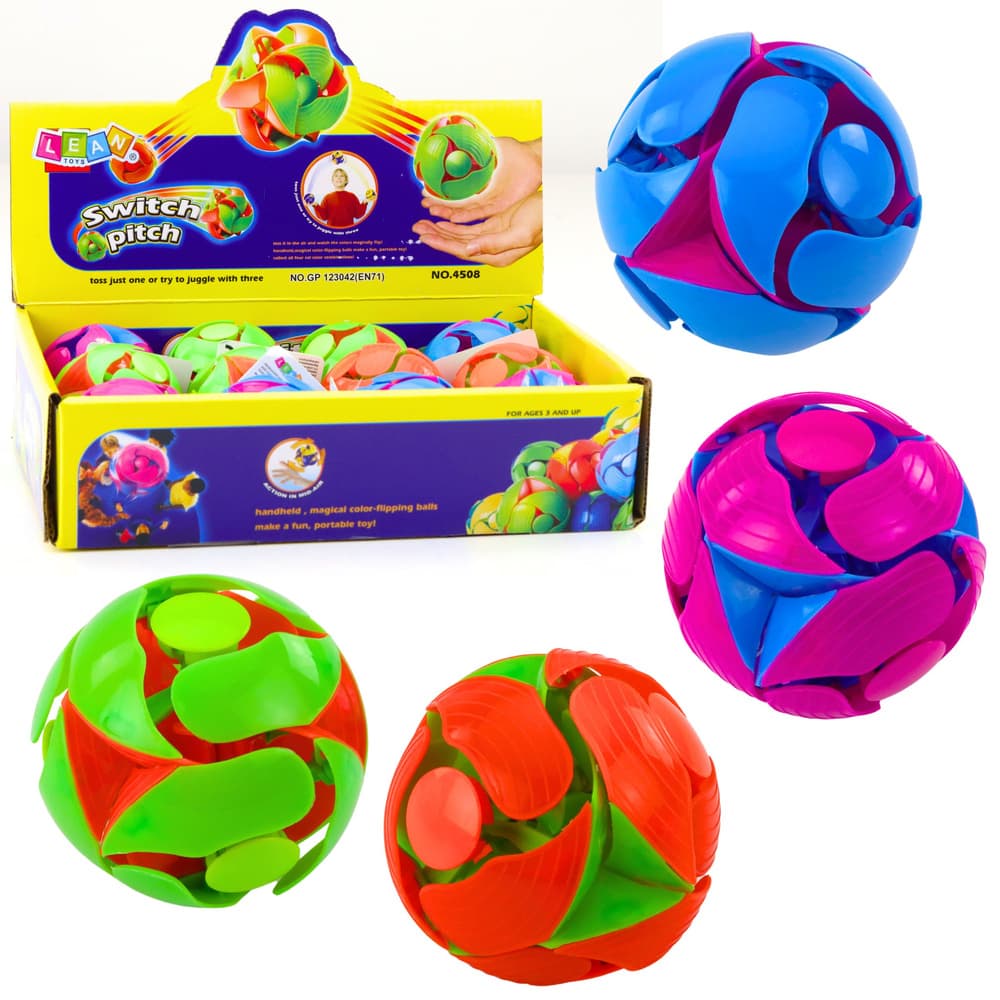 LEAN TOYS Žoga, ki spreminja barvo, 6 cm