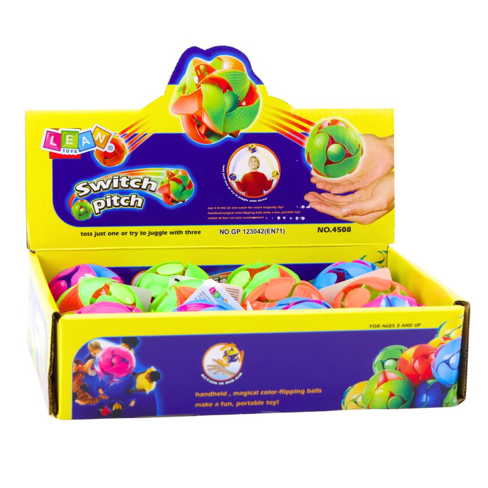LEAN TOYS Žoga, ki spreminja barvo, 6 cm 4
