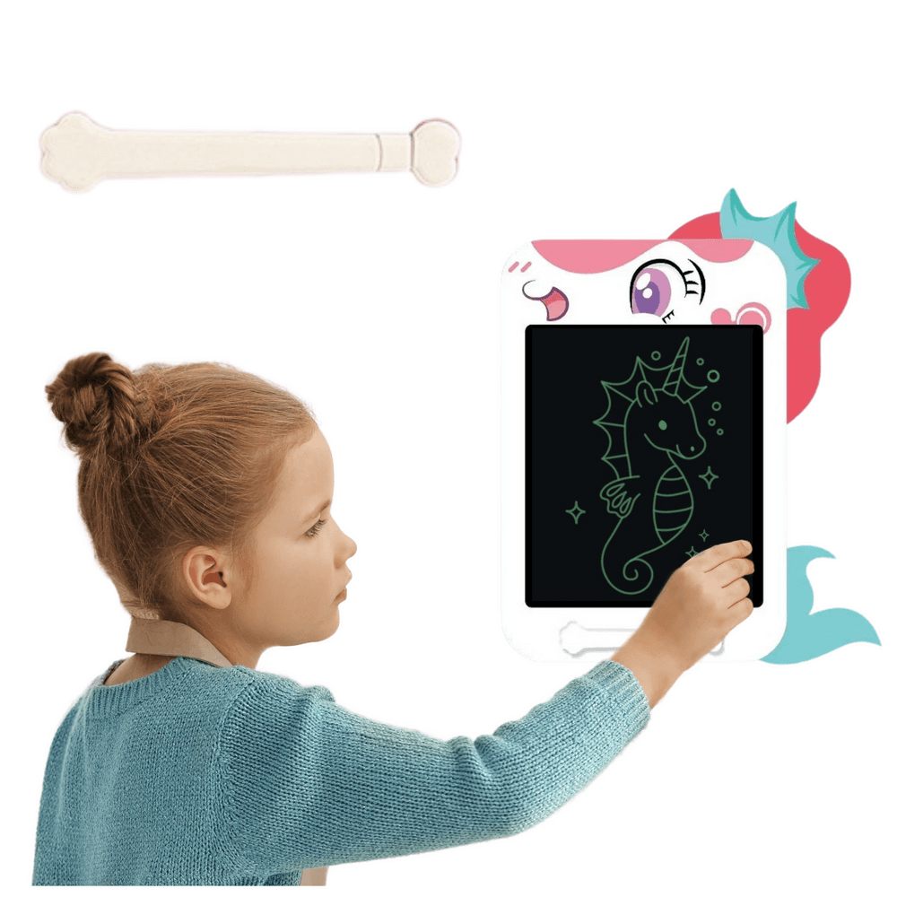 LEAN TOYS Znikopis - Grafična tablica LCD, enorožec, bela 2