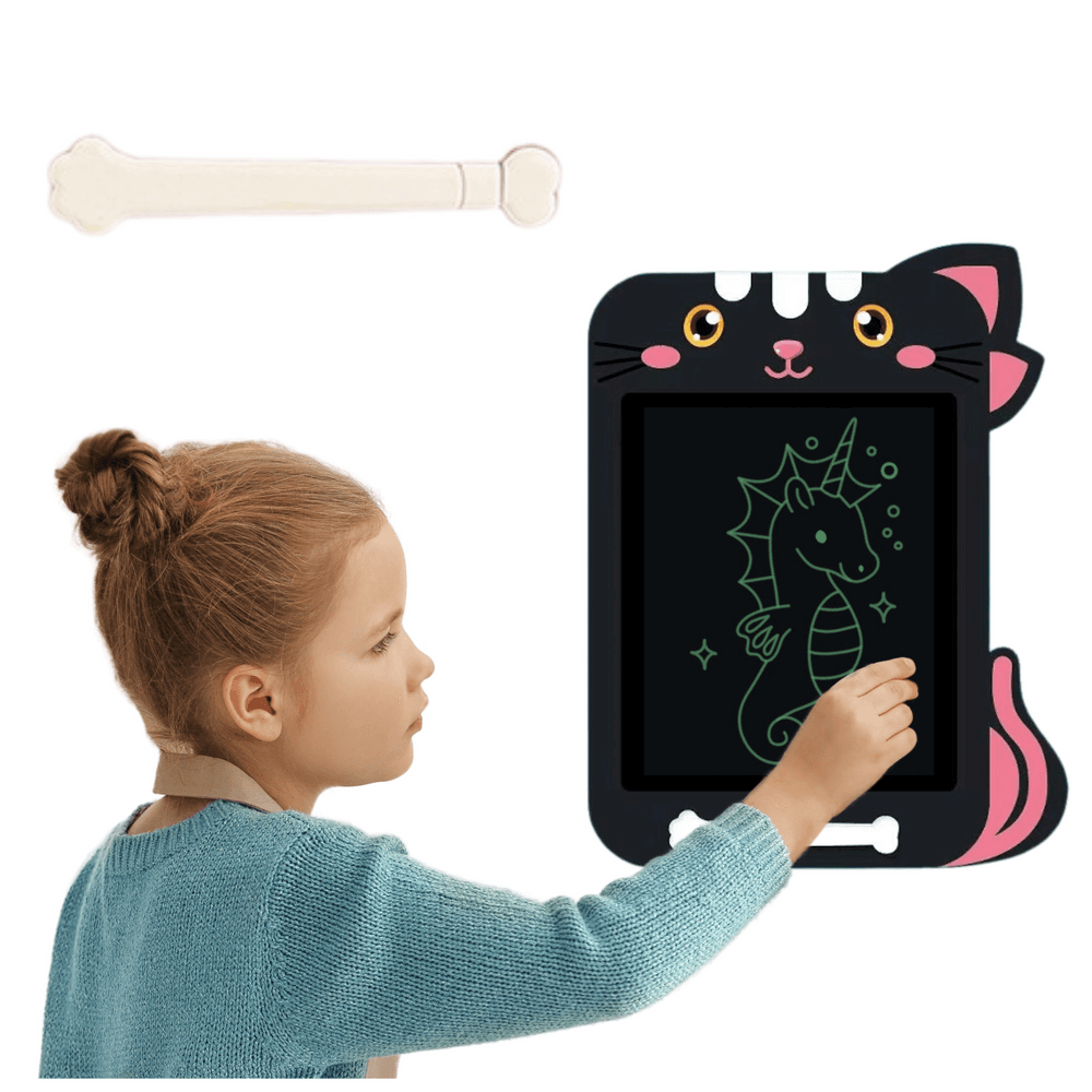 LEAN TOYS Znikopis - Grafična tablica LCD, mačka, črna 2